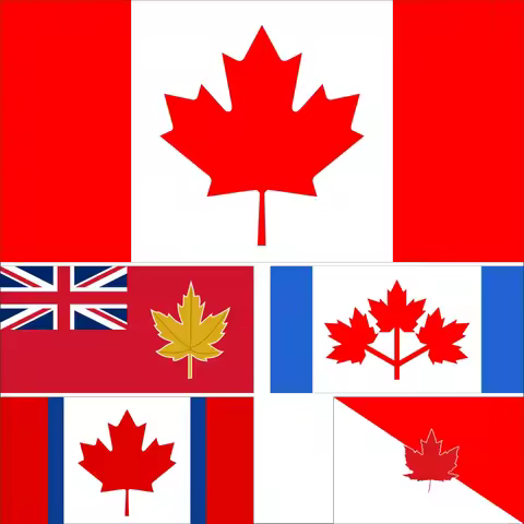 Canada Pearson Pennant 1964 Flag 3X5ft 90X150cm 100D Polyester Quebec And British 60x90cm 21x14cm Du