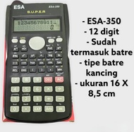 Kalkulator Scientific ESA-250 12 Digit Kalkulator Esa Scientific Ilmiah