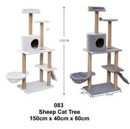 [150cm] Double Bed House Cat Tree Cat Tree with House Climber Cat Tree Cat Nest Cat Scratch Trees Sisal Column Cat Tree