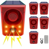 Solar Senser Motion Alarm Waterproof Solar Sound Alert Flash Warning Sound & Light Animal Repeller S