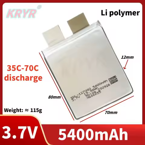 KRYR 3.7V High rate 35C 70C Li Battery 5400mAh batteries For Starting power supply automobile ignite