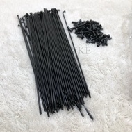 Spoke Spokes 14G x 272 mm MTB Bike 27.5" RB Fixie 700c. BLACK 272 275 27.5 27.5 Jemboly Roadbike Fix