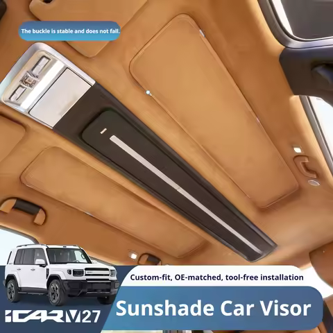 For Chery iCaur iCAR V27 Panoramic Roof Sunshade Curtain Heat‑Insulation Sun‑Shield Roof Canopy Mod