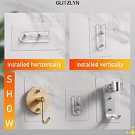 GLITZLYN Double Hole Screw Sticker, No Punching Wall Picture Hanger Traceless Nail, Wall Hanger Scre