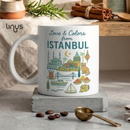 Turkey ISTANBUL Aesthetic Mug Ceramic Glass Luxury Souvenir Unique Aesthetic Gift