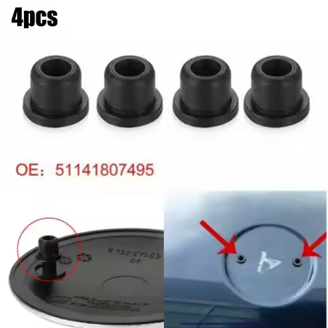 4pcs Car Front Hood Logo Trunk Emblem Grommet 51141807495 For BMW 3/5/6/7 Series E21 E81 E87 E88 F20