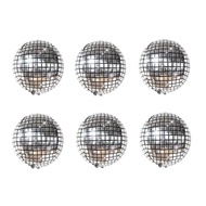 (SG Seller) Disco Ball Balloon 70s Party Decoration, 6 pack Disco Ball Balloons, Disco Party Decorat