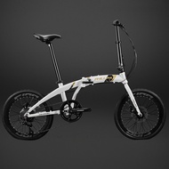 Foldable bke Aluminum Alloy Foldable Bicycle Adult Portable 67cm Adult Shift Bicycle