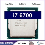 Used Core I7 6700 LGA 1151 8MB Cache 3.4Ghz Quad Core 65W Processor CPU