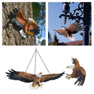 Devoko Polyresin Eagle Flight of Freedom American Bald Eagle Hanging Bird Statue