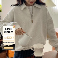 (LIVE STREAM SALE) Casual Plain Zipper Sweatshirt for Women L102AD477