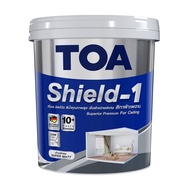 HomePro สีทาฝ้า SHIELD-1 NANO #E777 สีขาว กึ่งเงา 5 แกลลอน แบรนด์ TOA