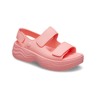 DÉP SANDAL ĐẾ XUỒNG 5 CM CHỐNG HÔI CHÂN CROCS BLOOKLYN SKY LINE CHO NỮ