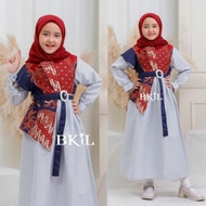 Gamis Anak Modem Gamis Kombinasi Batik Sonket