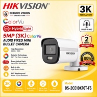 Hikvision DS-2CE10KFOT-LFS 5MP 3K ColorVu Audio Fixed Mini Bullet Camera