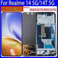 6.67'' Original AMOLED/OLED For Realme14 5G RMX5070 Display For Realme 14T 5G Lcd RMX5078 Display To