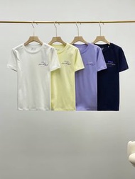 全新FILA拿鐵女孩開肩美背短袖T恤2026夏新健身瑜伽運動冰絲速幹Tee FILA tee FILA T-shirt