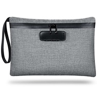 Money Bag with Lock11X7.5in Money Pouch for Travel Storage Durable Smell Proof Bag with Zipper for C