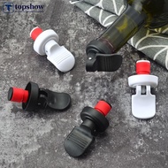 TOPSHOW Wine Bottle Stopper Hand Press Sealing Champagne Beers Cap Cork Plug Seal Lids Reusable Leakproof Silicone Sealer Wine Fresh Saver J5X7