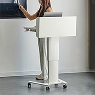 Mobile Lectern Podium Stand, Portable Laptop Podium With Wheels, Height Adjustable Speaking Pulpits, Sit-to-Stand Desk Debate Stand for Classroom, Office, Church, Meeting Room