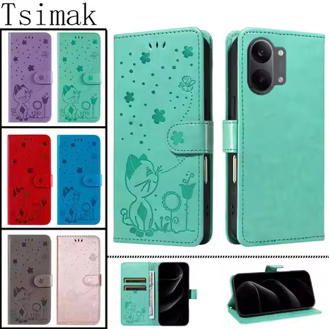 Leather Phone Case For POCO X8 Pro Max F8 Ultra F7 M7 M8 M8s M6 X5 X6 X7 C65 C71 C75 C85 X3 NFC F4 X