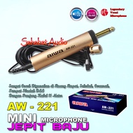 Mic Jepit AW 221 / Mic Condensor Kabel 11 Meter / Mic Jepit Baju AW-221 Mic Condensor / Clip On