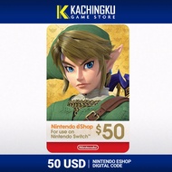 Nintendo eShop Wallet USA 50 USD