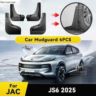 Car Fender Mud Flaps For JAC JS6 2025 Splash Grds MudFlaps Front Rear Wheel Mudgrds 4pcs Auto Access