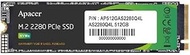 Apacer SSD 512GB M.2 PCIe Gen4 x 4 NVMe Max Read Speed 3600MB/s Max Write Speed 3000MB/s AS2280Q4L A