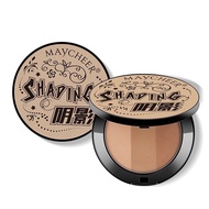 [Genuine] MAYCHEER SHADING Contouring Powder 3in1 Highlighting Contouring Powder 3 Colors for Sharp 