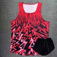 Popular Track and Field Sports Vest Marathon Running Breathable Body Test Racing Suit Training Men a