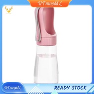 [UTnus9ddL] Dog Water Bowl Dispenser Pet Water Bottle Dog Water Bottle Portable Pink 510ML Water