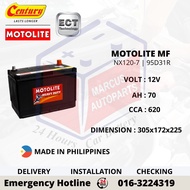 CENTURY MOTOLITE NX120-7 | 95D31R AUTOMOTIVE CAR BATTERY