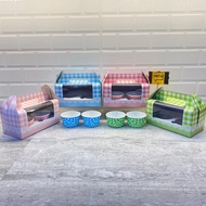 10pcs BOX TWO CUPCAKE / BOX CUPCAKE / DUS MUFFIN / CUPCAKE CONTAINER