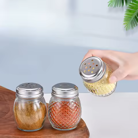 3pcs Special Salt Controller for Kitchen Cruet Toothpick Bottle Seasoning Cumin Powder Bottle Thicke