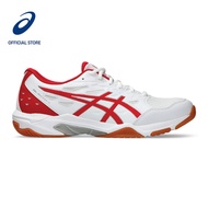 ASICS Unisex GEL-ROCKET 11 Indoor Court Shoes in White/Classic Red