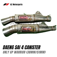 DAENG SAI 4 CANISTER ONLY GP WARRIOR (38mm/51mm) w/ free silencer