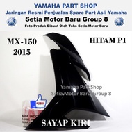 HITAM Lexil Legshield Wing Cover Glossy Black Left MX 150 Original Yamaha Surabaya