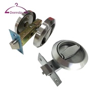 [Amleso2] Round Knobs Ring Pulls Lock Wear Resistant Stainless Steel Thickened Base Door Handle Lock