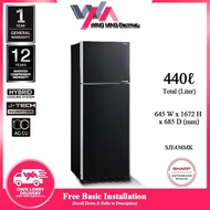 Sharp 440L Refrigerator 2 Door/Peti Ais 2 Pintu Inverter (SJE438MK/SJE438MS) Peti Sejuk/Fridge/冰箱