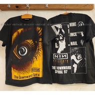NINE INCH NAILS The Downward Spiral '97 Bio Washed vintage shirt Tour Rock Band heavy