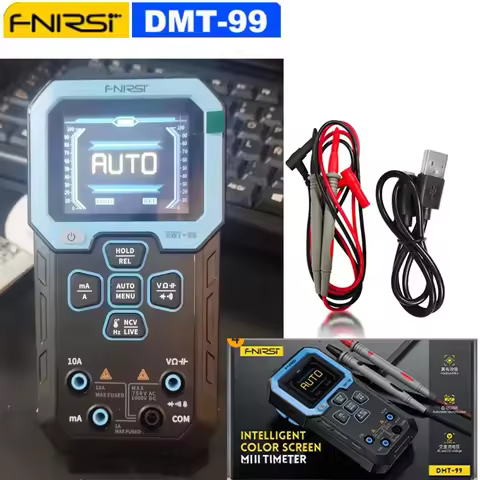 FNIRSI® DMT99 Digital Multimeter 9999 Counts Smart Professional Tester 1000V 10A True RMS Auto Range