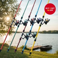 Sougayilang Spinning Telescopic Fishing Rod - 5 Color Styles for Freshwater (1.8M/6ft)
