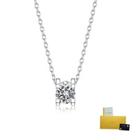 [with Gra Certificate] Pt950 Platinum Classic Moissanite Necklace Simple Elegant White Diamond Penda