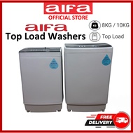 Aifa Washing Machine, Top Load, 8kg - 10kg washing capacity, Certified Water Efficiency(4 Ticks) - W