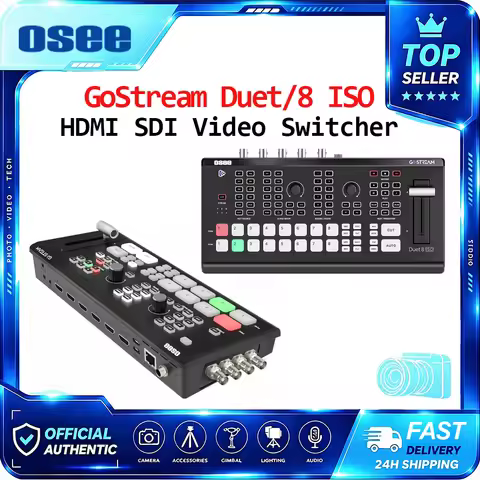 GoStream Duet Series Video Switcher Duet / 8 ISO 8-Channel Live Stream Video Mixer,Switcher,Recorder
