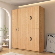 KENZZO : 4 Door Multifunctional Wooden Wardrobe/2 door+3 door /5 tier multifunctional wardrobe WITH 3 hanging pole