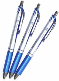 Pentel Energel Deluxe RTX Retractable Liquid Gel Pen, 0.5mm, Fine Line, Needle Tip, Blue Ink-value Set of 3(with Values Japan Original Discription of Goods)