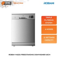 Robam Freestanding Dishwasher 60cm 12 Place Settings W602W 6 Modes 12 Setting W602S BOS024 Pencuci P