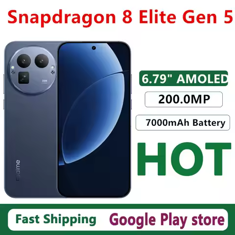 Original Realme GT 8 Pro Mobile Phone Snapdragon 8 Elite Gen 5 OTA 6.79" AMOLED 200.0MP 7000mAh 120W